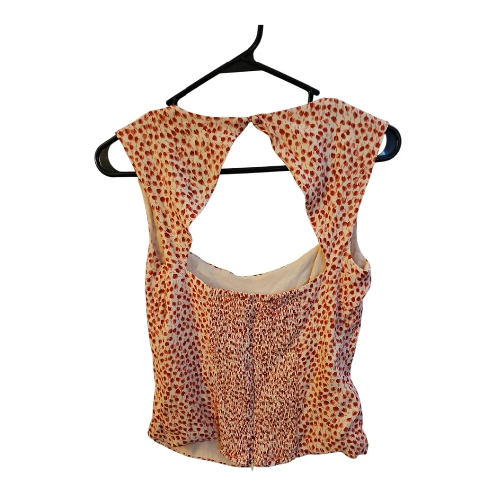 Reformation Size 4 Sleeveless Fitted Floral Print Diandra Top In Alma Print - Picture 3 of 7